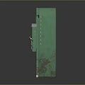 Vintage Green Coin Operated Vending Machine With Dr Pepper Logo And Rusty Surface